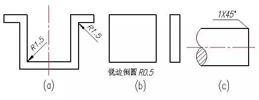 机械图纸简化画法举例 图片
